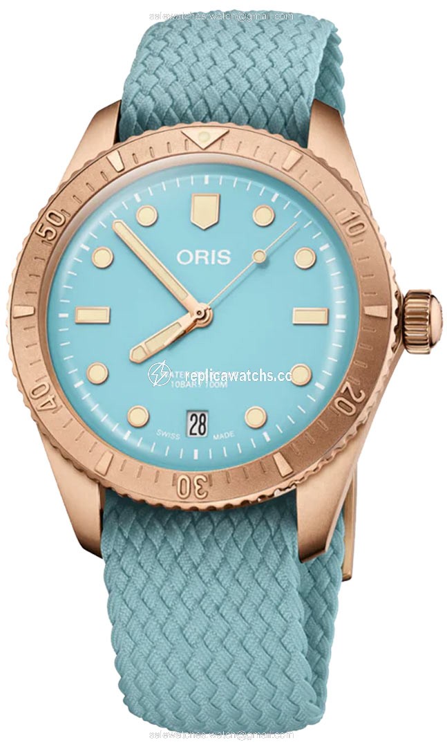 Replica 01 733 7771 3155-07 3 19 02BRS Sky Blue Oris Divers Sixty Five 38mm Midsize Watch Replica 01 733 7771 3155-07 3 19 02BRS Sky Blue Oris Divers Sixty Five 38mm Midsize Watch