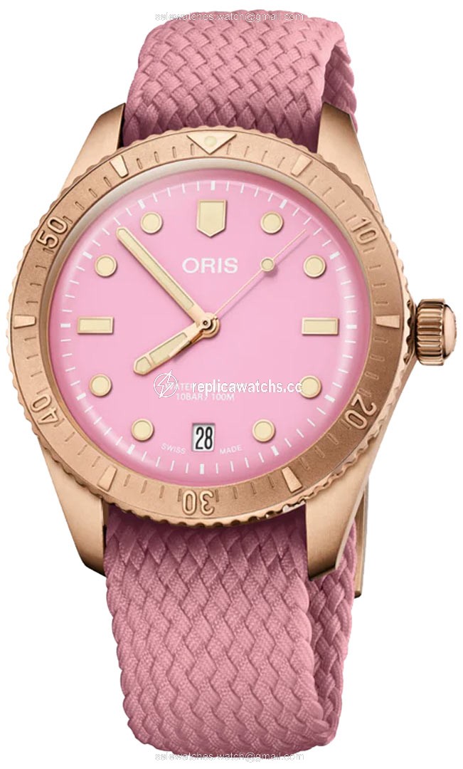 Replica 01 733 7771 3158-07 3 19 04BRS Lipstick Pink Oris Divers Sixty Five 38mm Midsize Watch Replica 01 733 7771 3158-07 3 19 04BRS Lipstick Pink Oris Divers Sixty Five 38mm Midsize Watch