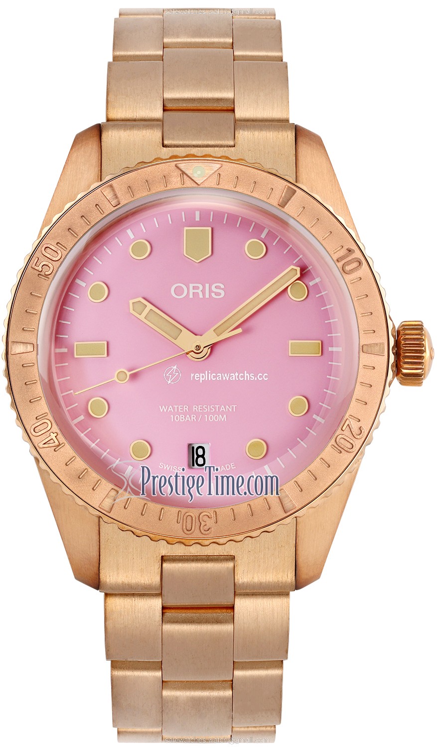 Replica 01 733 7771 3158-07 8 19 15 Cotton Candy Pink Oris Divers Sixty Five 38mm Midsize Watch Replica 01 733 7771 3158-07 8 19 15 Cotton Candy Pink Oris Divers Sixty Five 38mm Midsize Watch