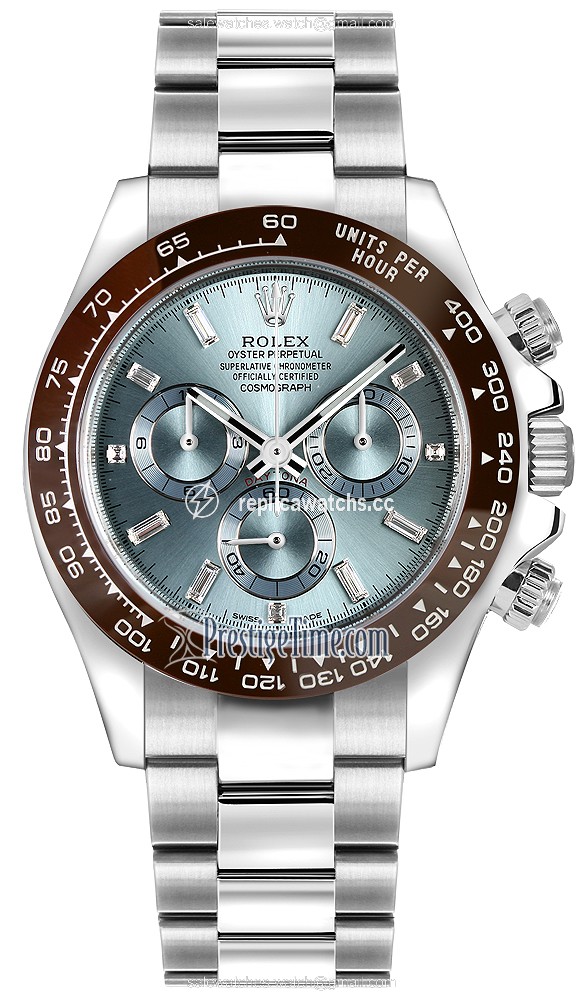 Replica 116506 Ice Blue Baguette Rolex Cosmograph Daytona Platinum Mens Watch Replica 116506 Ice Blue Baguette Rolex Cosmograph Daytona Platinum Mens Watch