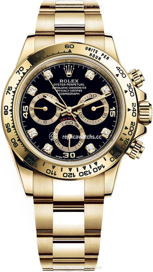 Replica 116508 Black Diamond Rolex Cosmograph Daytona Yellow Gold Mens Watch Replica 116508 Black Diamond Rolex Cosmograph Daytona Yellow Gold Mens Watch