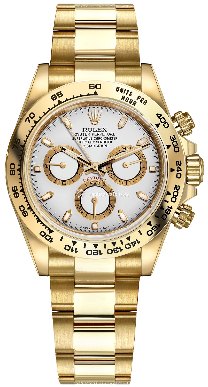 Replica 116508 White Index Oyster Rolex Cosmograph Daytona Yellow Gold Mens Watch Replica 116508 White Index Oyster Rolex Cosmograph Daytona Yellow Gold Mens Watch