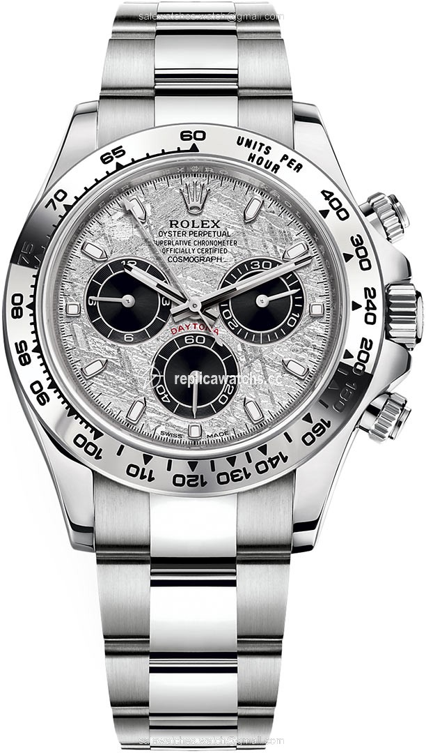 Replica 116509 Meteorite Oyster Rolex Cosmograph Daytona White Gold Mens Watch Replica 116509 Meteorite Oyster Rolex Cosmograph Daytona White Gold Mens Watch