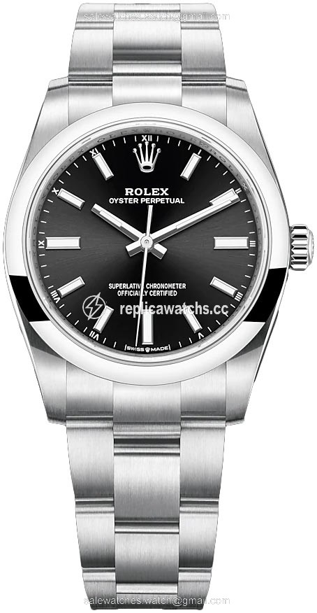Replica 124200 Black Rolex Oyster Perpetual 34mm Ladies Watch Replica 124200 Black Rolex Oyster Perpetual 34mm Ladies Watch