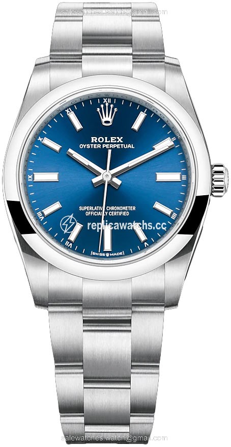 Replica 124200 Blue Rolex Oyster Perpetual 34mm Ladies Watch Replica 124200 Blue Rolex Oyster Perpetual 34mm Ladies Watch