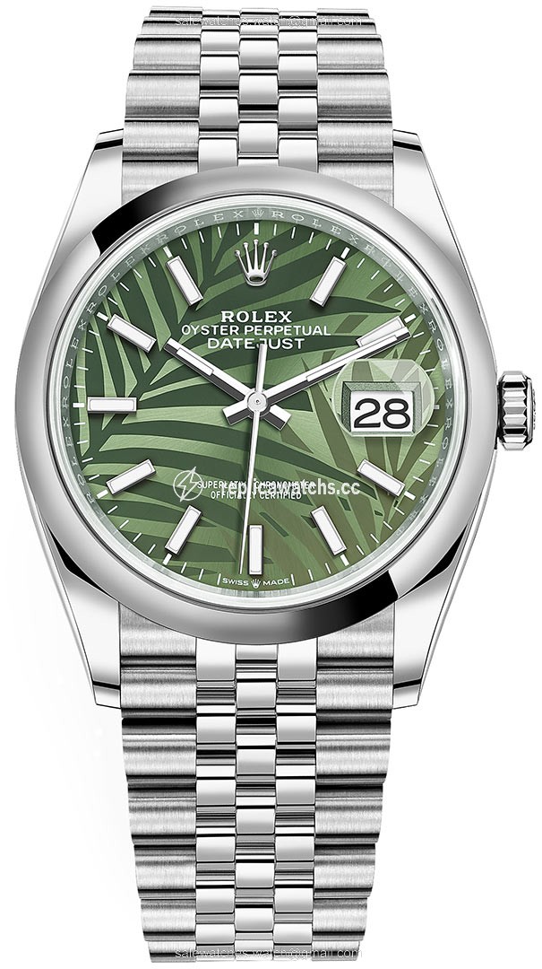 Replica 126200 Olive Green Palm Jubilee Rolex Datejust 36mm Stainless Steel Midsize Watch Replica 126200 Olive Green Palm Jubilee Rolex Datejust 36mm Stainless Steel Midsize Watch