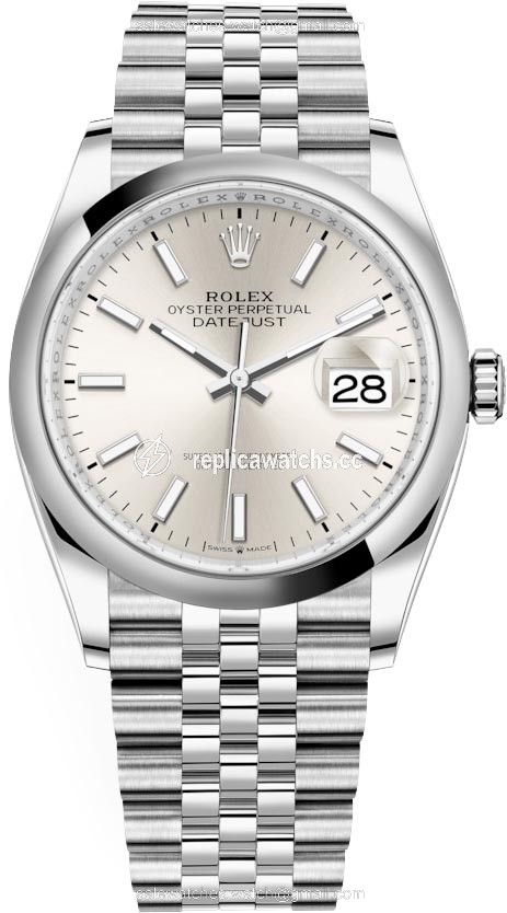 Replica 126200 Silver Index Jubilee Rolex Datejust 36mm Stainless Steel Midsize Watch Replica 126200 Silver Index Jubilee Rolex Datejust 36mm Stainless Steel Midsize Watch