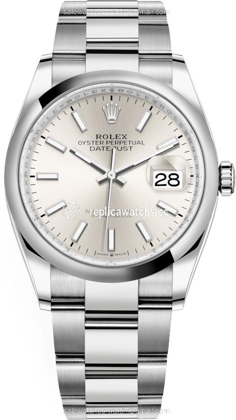 Replica 126200 Silver Index Oyster Rolex Datejust 36mm Stainless Steel Midsize Watch Replica 126200 Silver Index Oyster Rolex Datejust 36mm Stainless Steel Midsize Watch