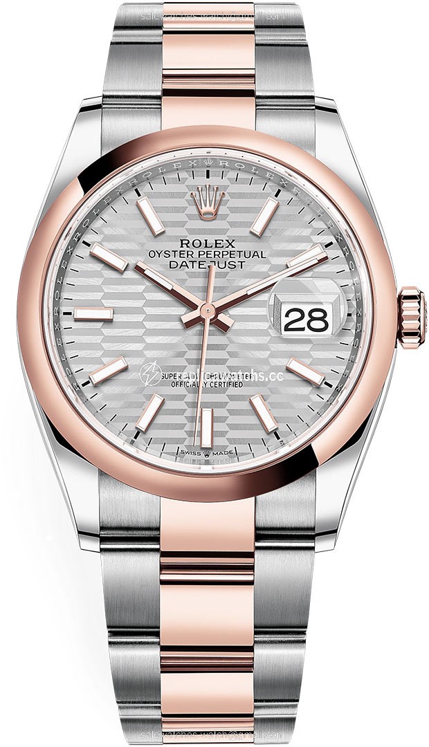 Replica 126201 Silver Fluted Oyster Rolex Datejust 36mm Stainless Steel and Rose Gold Ladies Watch Replica 126201 Silver Fluted Oyster Rolex Datejust 36mm Stainless Steel and Rose Gold Ladies Watch