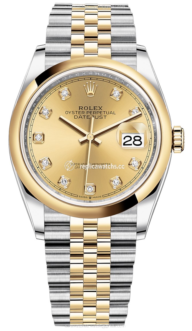 Replica 126203 Champagne Diamond Jubilee Rolex Datejust 36mm Stainless Steel and Yellow Gold Ladies Watch Replica 126203 Champagne Diamond Jubilee Rolex Datejust 36mm Stainless Steel and Yellow Gold Ladies Watch