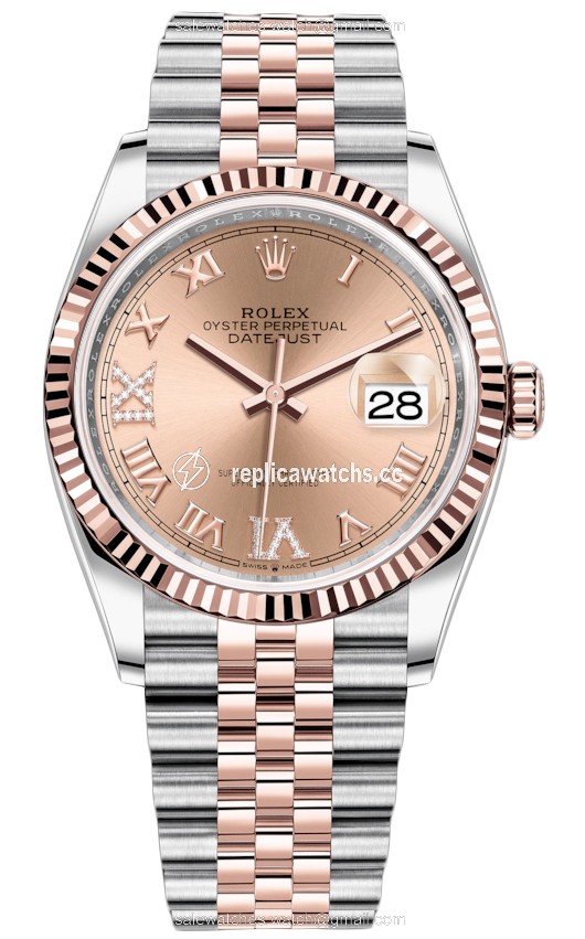 Replica 126231 Rose VI IX Roman Jubilee Rolex Datejust 36mm Stainless Steel and Rose Gold Ladies Watch Replica 126231 Rose VI IX Roman Jubilee Rolex Datejust 36mm Stainless Steel and Rose Gold Ladies Watch