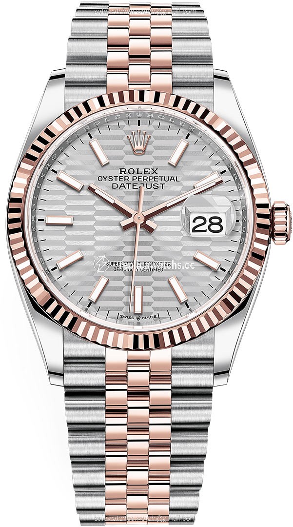 Replica 126231 Silver Fluted Jubilee Rolex Datejust 36mm Stainless Steel and Rose Gold Ladies Watch Replica 126231 Silver Fluted Jubilee Rolex Datejust 36mm Stainless Steel and Rose Gold Ladies Watch