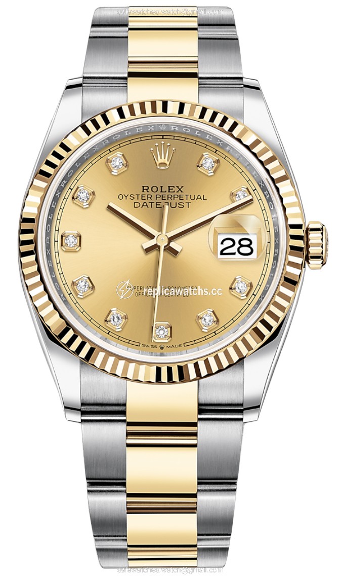 Replica 126233 Champagne Diamond Oyster Rolex Datejust 36mm Stainless Steel and Yellow Gold Ladies Watch Replica 126233 Champagne Diamond Oyster Rolex Datejust 36mm Stainless Steel and Yellow Gold Ladies Watch