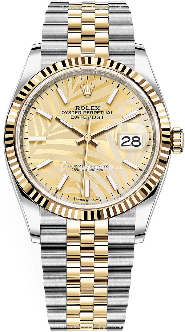 Replica 126233 Golden Palm Jubilee Rolex Datejust 36mm Stainless Steel and Yellow Gold Ladies Watch Replica 126233 Golden Palm Jubilee Rolex Datejust 36mm Stainless Steel and Yellow Gold Ladies Watch