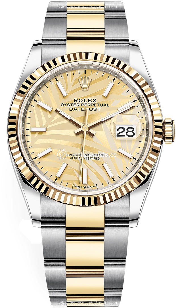 Replica 126233 Golden Palm Oyster Rolex Datejust 36mm Stainless Steel and Yellow Gold Ladies Watch Replica 126233 Golden Palm Oyster Rolex Datejust 36mm Stainless Steel and Yellow Gold Ladies Watch