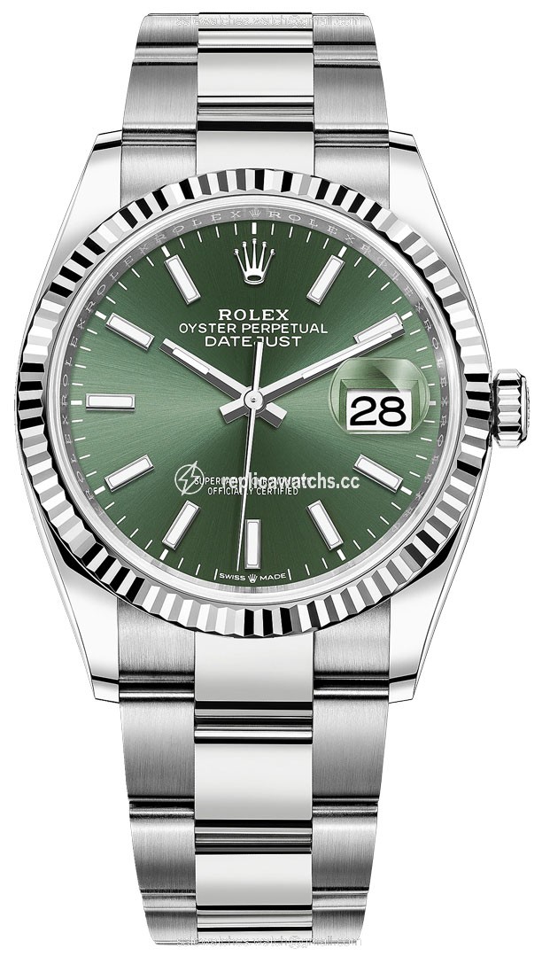 Replica 126234 Mint Green Index Oyster Rolex Datejust 36mm Stainless Steel Midsize Watch Replica 126234 Mint Green Index Oyster Rolex Datejust 36mm Stainless Steel Midsize Watch