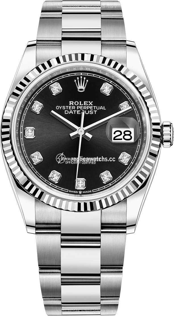 Replica 126234 Black Diamond Oyster Rolex Datejust 36mm Stainless Steel Midsize Watch Replica 126234 Black Diamond Oyster Rolex Datejust 36mm Stainless Steel Midsize Watch