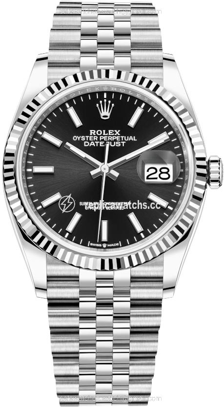 Replica 126234 Black Index Jubilee Rolex Datejust 36mm Stainless Steel Midsize Watch Replica 126234 Black Index Jubilee Rolex Datejust 36mm Stainless Steel Midsize Watch