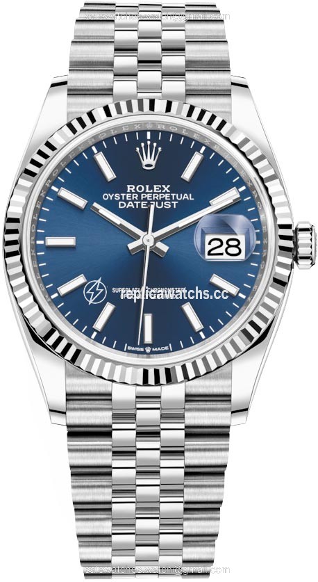 Replica 126234 Blue Index Jubilee Rolex Datejust 36mm Stainless Steel Midsize Watch Replica 126234 Blue Index Jubilee Rolex Datejust 36mm Stainless Steel Midsize Watch