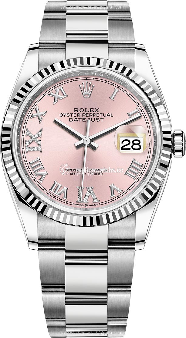 Replica 126234 Pink Roman VI IX Oyster Rolex Datejust 36mm Stainless Steel Midsize Watch Replica 126234 Pink Roman VI IX Oyster Rolex Datejust 36mm Stainless Steel Midsize Watch