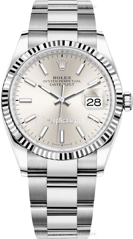 Replica 126234 Silver Index Oyster Rolex Datejust 36mm Stainless Steel Midsize Watch Replica 126234 Silver Index Oyster Rolex Datejust 36mm Stainless Steel Midsize Watch