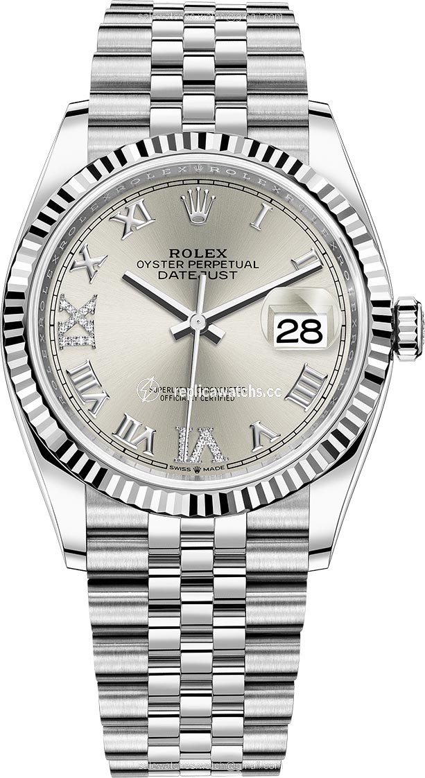 Replica 126234 Silver Roman VI IX Jubilee Rolex Datejust 36mm Stainless Steel Midsize Watch Replica 126234 Silver Roman VI IX Jubilee Rolex Datejust 36mm Stainless Steel Midsize Watch