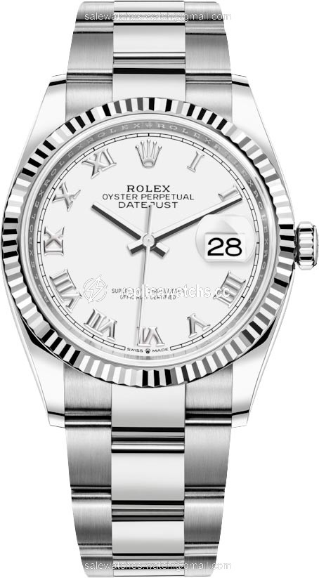 Replica 126234 White Roman Oyster Rolex Datejust 36mm Stainless Steel Midsize Watch Replica 126234 White Roman Oyster Rolex Datejust 36mm Stainless Steel Midsize Watch