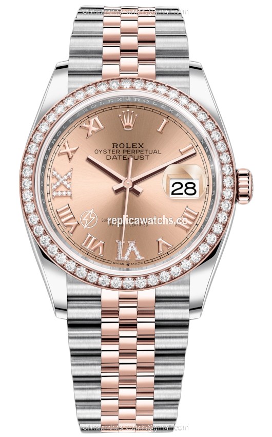 Replica 126281RBR Rose VI IX Roman Jubilee Rolex Datejust 36mm Stainless Steel and Rose Gold Ladies Watch Replica 126281RBR Rose VI IX Roman Jubilee Rolex Datejust 36mm Stainless Steel and Rose Gold Ladies Watch