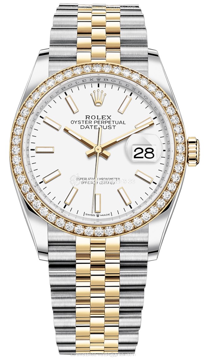 Replica 126283RBR White Index Jubilee Rolex Datejust 36mm Stainless Steel and Yellow Gold Ladies Watch Replica 126283RBR White Index Jubilee Rolex Datejust 36mm Stainless Steel and Yellow Gold Ladies Watch