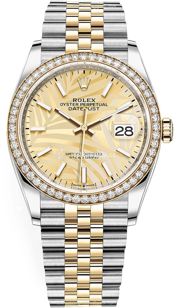 Replica 126283rbr Golden Palm Jubilee Rolex Datejust 36mm Stainless Steel and Yellow Gold Ladies Watch Replica 126283rbr Golden Palm Jubilee Rolex Datejust 36mm Stainless Steel and Yellow Gold Ladies Watch