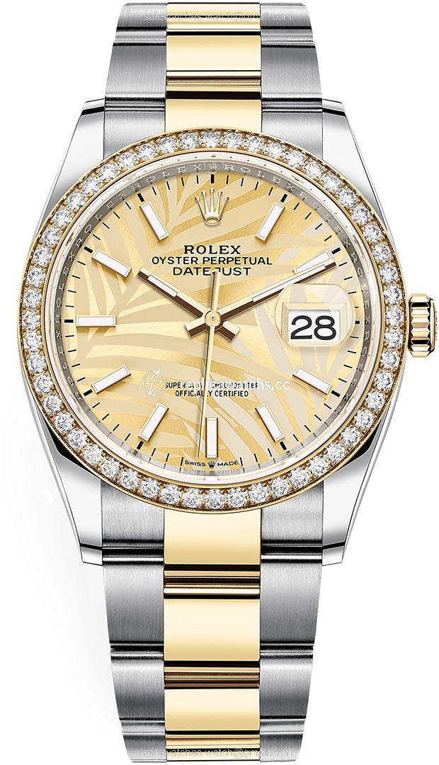 Replica 126283rbr Golden Palm Oyster Rolex Datejust 36mm Stainless Steel and Yellow Gold Ladies Watch Replica 126283rbr Golden Palm Oyster Rolex Datejust 36mm Stainless Steel and Yellow Gold Ladies Watch