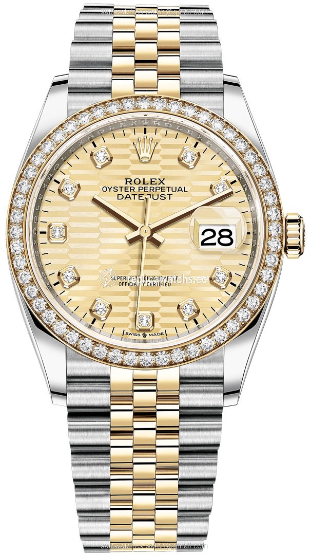 Replica 126283rbr Golden Fluted Diamond Jubilee Rolex Datejust 36mm Stainless Steel and Yellow Gold Ladies Watch Replica 126283rbr Golden Fluted Diamond Jubilee Rolex Datejust 36mm Stainless Steel and Yellow Gold Ladies Watch