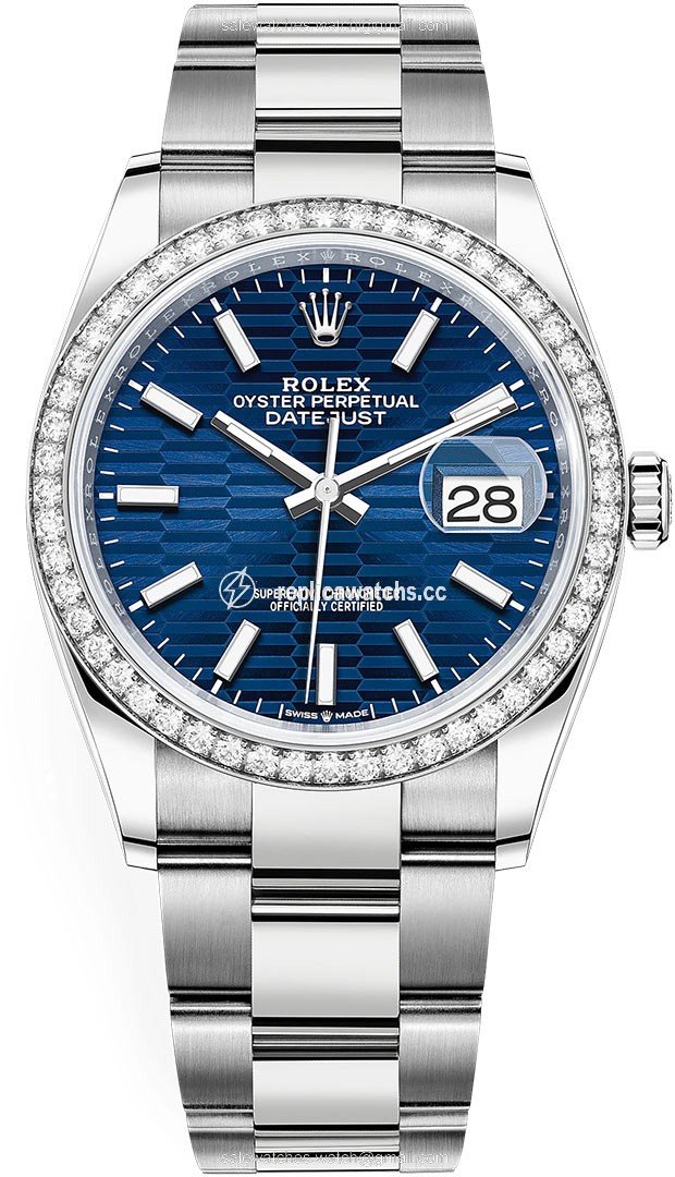 Replica 126284rbr Bright Blue Fluted Oyster Rolex Datejust 36mm Stainless Steel Midsize Watch Replica 126284rbr Bright Blue Fluted Oyster Rolex Datejust 36mm Stainless Steel Midsize Watch