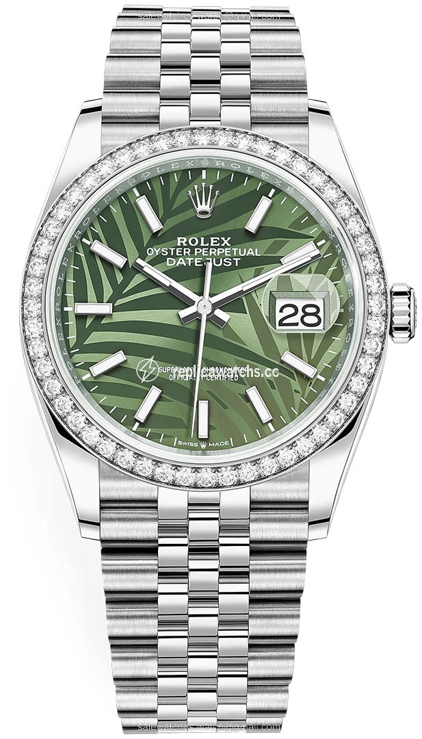 Replica 126284rbr Olive Green Palm Jubilee Rolex Datejust 36mm Stainless Steel Midsize Watch Replica 126284rbr Olive Green Palm Jubilee Rolex Datejust 36mm Stainless Steel Midsize Watch