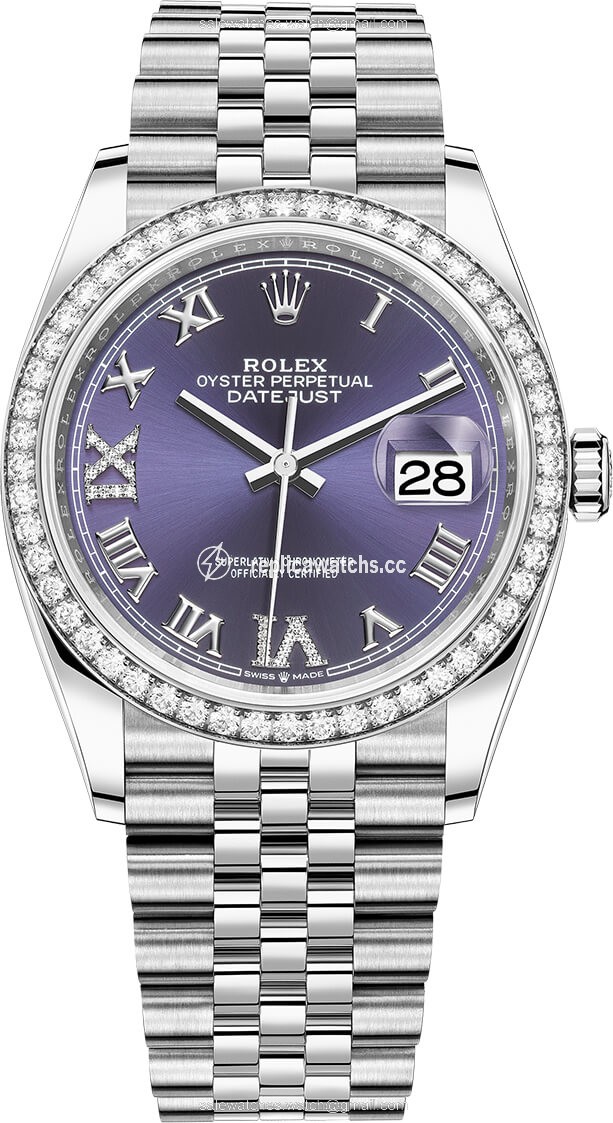 Replica 126284rbr Aubergine Roman VI IX Jubilee Rolex Datejust 36mm Stainless Steel Midsize Watch Replica 126284rbr Aubergine Roman VI IX Jubilee Rolex Datejust 36mm Stainless Steel Midsize Watch