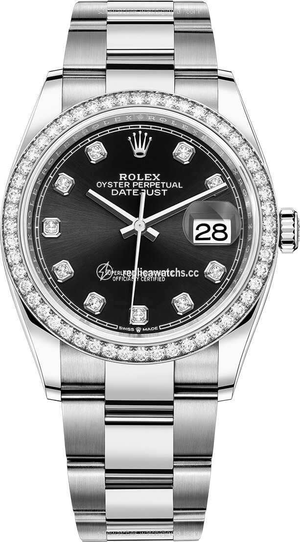 Replica 126284rbr Black Diamond Oyster Rolex Datejust 36mm Stainless Steel Midsize Watch Replica 126284rbr Black Diamond Oyster Rolex Datejust 36mm Stainless Steel Midsize Watch