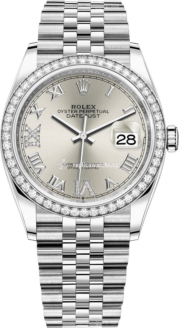 Replica 126284rbr Silver Roman VI IX Jubilee Rolex Datejust 36mm Stainless Steel Midsize Watch Replica 126284rbr Silver Roman VI IX Jubilee Rolex Datejust 36mm Stainless Steel Midsize Watch