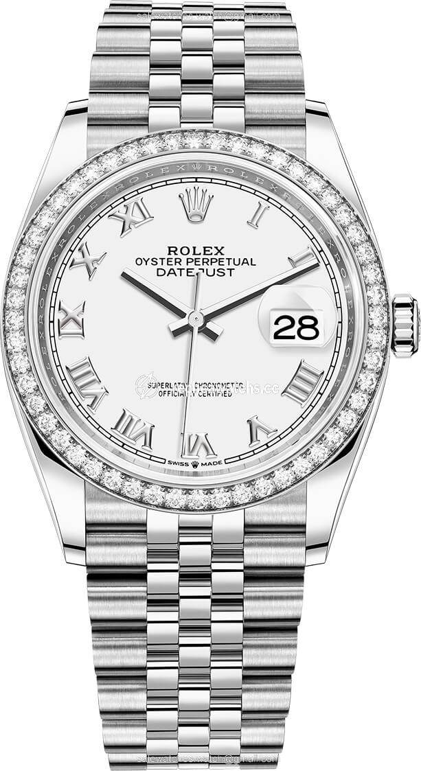 Replica 126284rbr White Roman Jubilee Rolex Datejust 36mm Stainless Steel Midsize Watch Replica 126284rbr White Roman Jubilee Rolex Datejust 36mm Stainless Steel Midsize Watch
