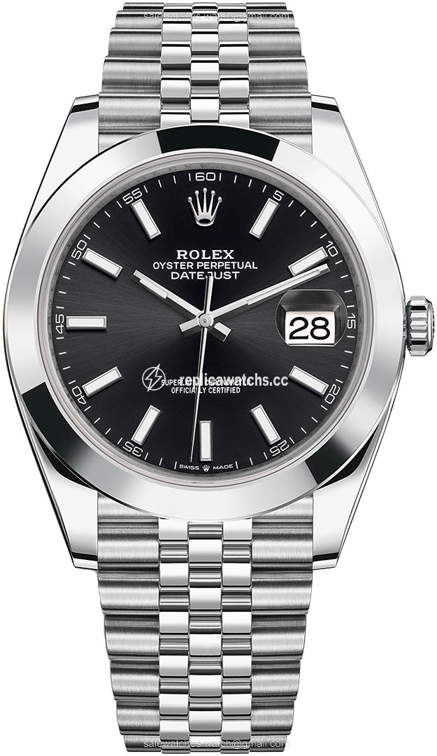 Replica 126300 Black Index Jubilee Rolex Datejust 41mm Stainless Steel Mens Watch Replica 126300 Black Index Jubilee Rolex Datejust 41mm Stainless Steel Mens Watch