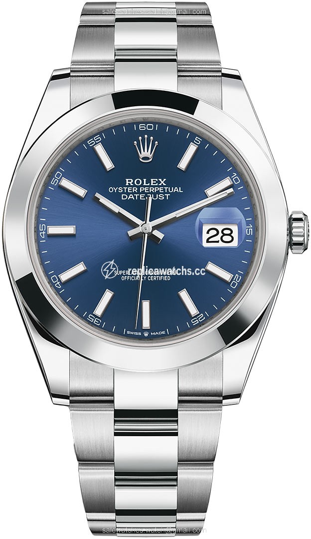 Replica 126300 Blue Index Oyster Rolex Datejust 41mm Stainless Steel Mens Watch Replica 126300 Blue Index Oyster Rolex Datejust 41mm Stainless Steel Mens Watch