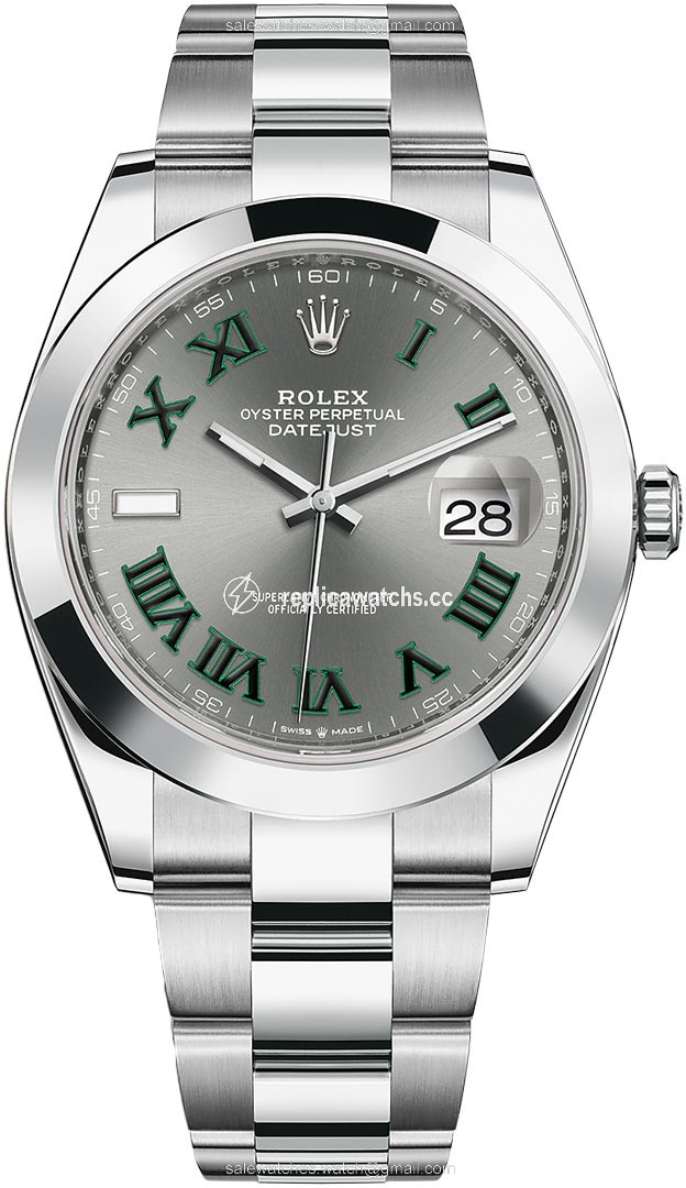 Replica 126300 Slate Roman Oyster Wimbledon Rolex Datejust 41mm Stainless Steel Mens Watch Replica 126300 Slate Roman Oyster Wimbledon Rolex Datejust 41mm Stainless Steel Mens Watch