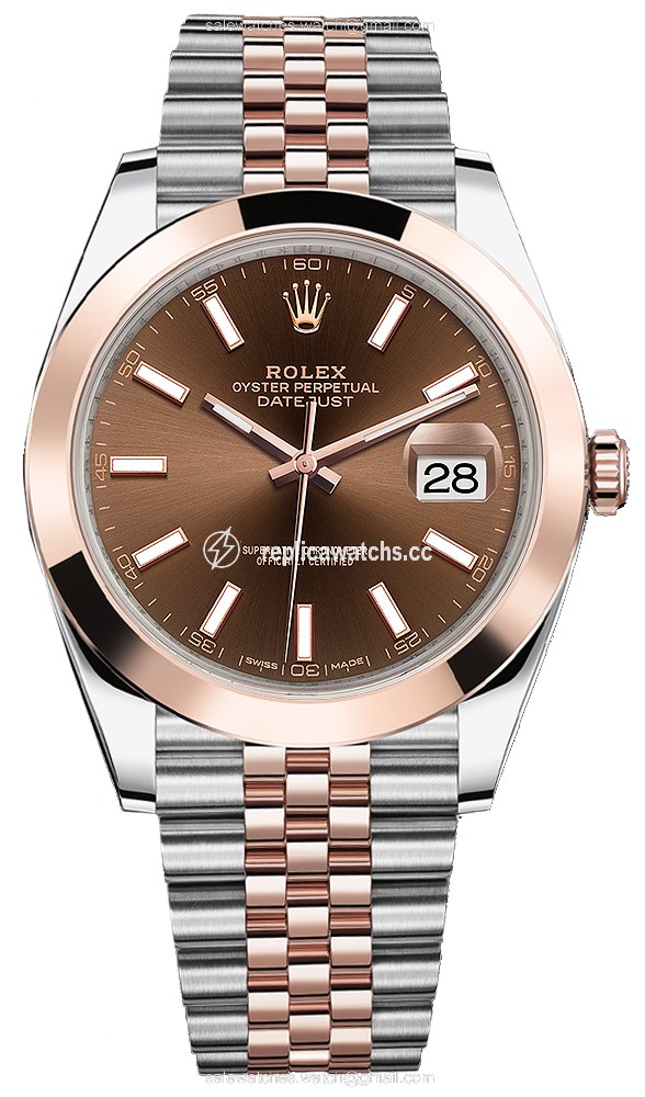 Replica 126301 Chocolate Index Jubilee Rolex Datejust 41mm Stainless Steel and Everose Gold Mens Watch Replica 126301 Chocolate Index Jubilee Rolex Datejust 41mm Stainless Steel and Everose Gold Mens Watch