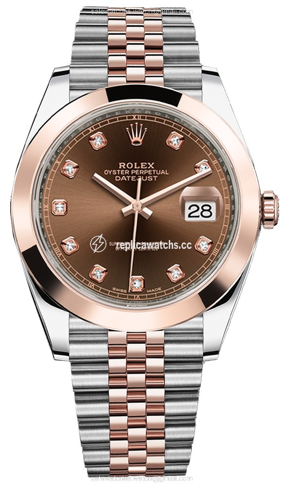 Replica 126301 Chocolate Diamond Jubilee Rolex Datejust 41mm Stainless Steel and Everose Gold Mens Watch Replica 126301 Chocolate Diamond Jubilee Rolex Datejust 41mm Stainless Steel and Everose Gold Mens Watch