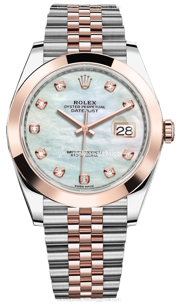 Replica 126301 MOP Diamond Jubilee Rolex Datejust 41mm Steel and Everose Gold Mens Watch Replica 126301 MOP Diamond Jubilee Rolex Datejust 41mm Steel and Everose Gold Mens Watch