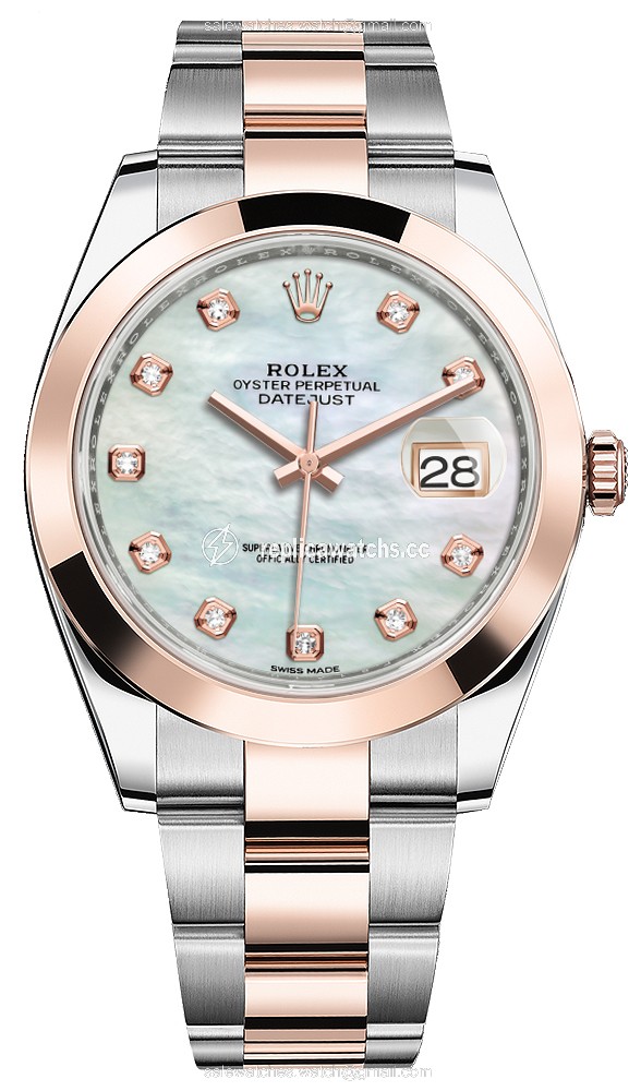 Replica 126301 MOP Diamond Oyster Rolex Datejust 41mm Steel and Everose Gold Mens Watch Replica 126301 MOP Diamond Oyster Rolex Datejust 41mm Steel and Everose Gold Mens Watch