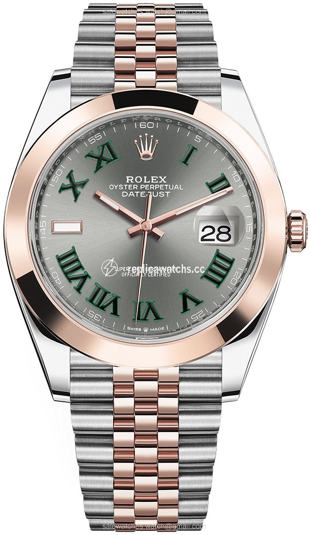Replica 126301 Slate Roman Jubilee Wimbledon Rolex Datejust 41mm Steel and Everose Gold Mens Watch Replica 126301 Slate Roman Jubilee Wimbledon Rolex Datejust 41mm Steel and Everose Gold Mens Watch