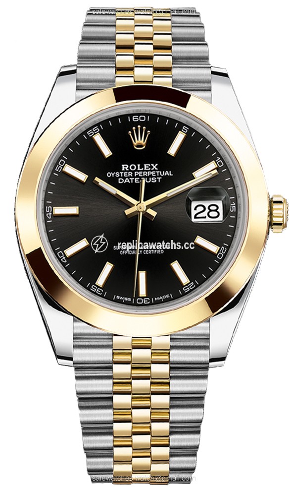 Replica 126303 Black Index Jubilee Rolex Datejust 41mm Stainless Steel and Yellow Gold Mens Watch Replica 126303 Black Index Jubilee Rolex Datejust 41mm Stainless Steel and Yellow Gold Mens Watch