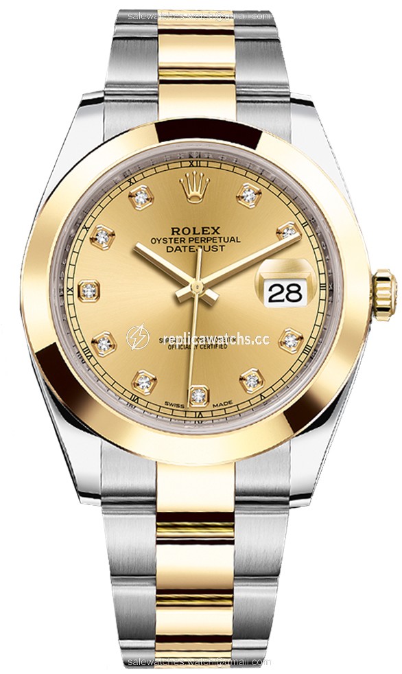 Replica 126303 Champagne Diamond Oyster Rolex Datejust 41mm Stainless Steel and Yellow Gold Mens Watch Replica 126303 Champagne Diamond Oyster Rolex Datejust 41mm Stainless Steel and Yellow Gold Mens Watch