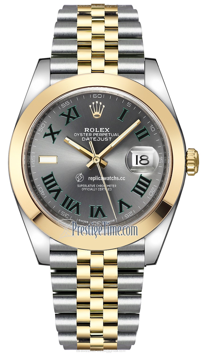 Replica 126303 Slate Roman Jubilee Wimbledon Rolex Datejust 41mm Steel and Yellow Gold Mens Watch Replica 126303 Slate Roman Jubilee Wimbledon Rolex Datejust 41mm Steel and Yellow Gold Mens Watch