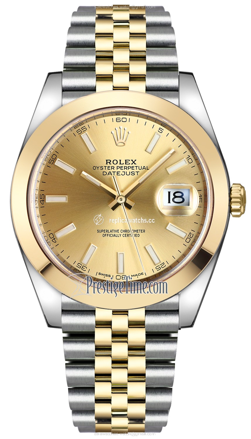 Replica 126303 Champagne Index Jubilee Rolex Datejust 41mm Stainless Steel and Yellow Gold Mens Watch Replica 126303 Champagne Index Jubilee Rolex Datejust 41mm Stainless Steel and Yellow Gold Mens Watch